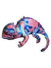 B.J. Toy Co Chameleon Lizard Large Plush Stuffed Animal Blue Pink Purple