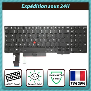 CLAVIER FRANÇAIS AZERTY LENOVO THINKPAD T15 / P15S / P53S / P52 / P72 + Rétro - Afbeelding 1 van 3