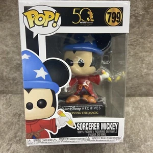Disney Archives Sorcerer Mickey Pop! Vinyl Figur #799 Zustand ist "NEU" - Bild 1 von 2
