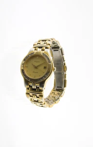 Womans Wittnauer Laureate Gold Tone & Diamond 7 J Watch HT8215 9565 New Battery - Picture 1 of 8