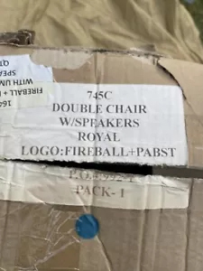FIREBALL Whisky Double Foldable Chairs With Speaker - Picture 1 of 5