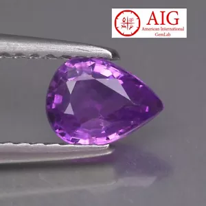 Zaffiro viola naturale non riscaldato esclusivo certificato AIG 0,81 CT 0,81 Madagascar - Foto 1 di 6