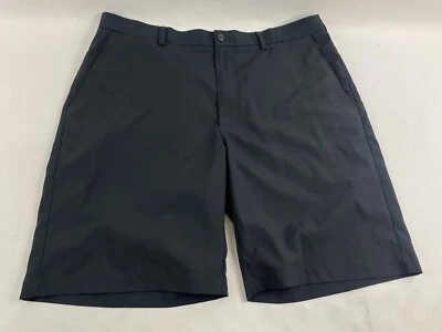 Pantalones cortos PGA TOUR, para hombre talla 38, negros, golf, frente plano Foto 1 de 4