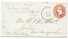 Us 1884 Postal Stationery Mail Cover #U231 To Jackson New Hampshire
