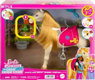 Barbie Mysteries The Great Horse Chase Toy Horse With Sounds & Music, NEW in BOX - Image 1 of 4