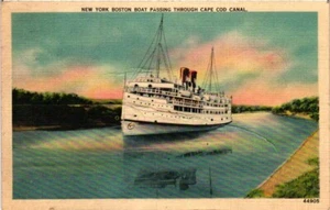 US POSTAL HISTORY BUZZARDS BAY MASS, 1940 #804 TO WYOMING LINEN WAVY CANCEL SHIP - Picture 1 of 2