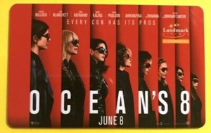 Sandra Bullock OCEAN'S 8 Cate Blanchett collectors gift card