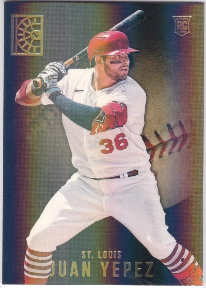 2022 Panini Capstone Base Gold #22 Juan Yepez Rookie Cardinals - Image 1 of 1