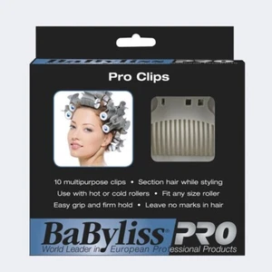 Babylisspro Hair Roller Clips for Hot Rollers, Hair Claw Clips, 10 Ct - Picture 1 of 2