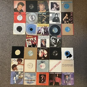 Job Lot 7'' 1980s Vinyl Records x 33 Bundle - Foto 1 di 7