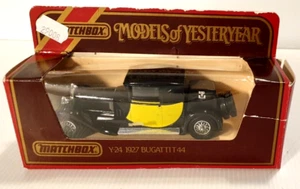 MATCHBOX YESTERYEAR Y- 24 1927 Bugatti T44 Vintage 1/47 Scale Diecast Model Car. - Bild 1 von 8