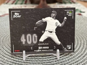 Shota Imanaga RC 2024 Topps blanco y negro #RR19 (resolución de novato) Chicago Cubs - Imagen 1 de 2
