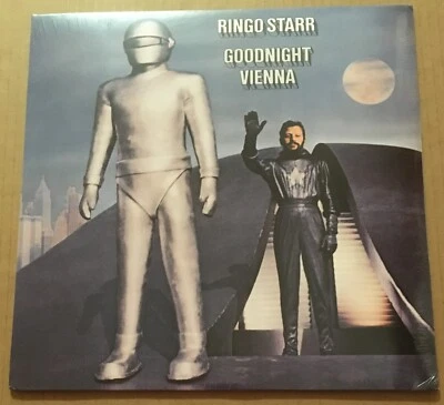 Beatles RINGO STARR JOHN LENNON Goodnight PROMO STICKER REMASTER VINYL LP SEALED - Image 1 of 2