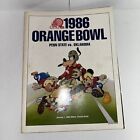 1er janvier 1986 Orange Bowl Football Program Penn State vs Oklahoma Disney