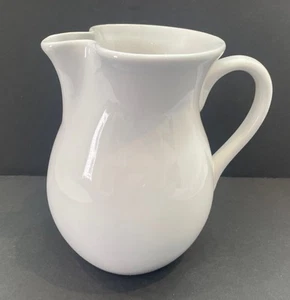 Chantelle White Ironstone Pitcher 7” H - Picture 1 of 6