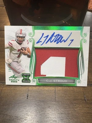 2023 Leaf Trinity C.J. Stroud RPA Green 08/15 - Image 1 of 3