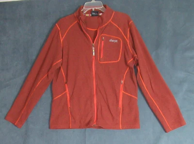 Куртка мужская Sherpa Adventure Gear средняя оранжевая на молнии на открытом воздухе флисовая для кемпинга - Изображение 1 из 4