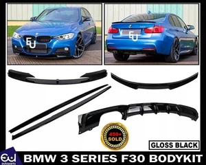 FOR BMW 3 SERIES F30 MP FRONT LIP SPLITTER REAR DIFFUSER BODYKIT BODY KIT - Picture 1 of 22