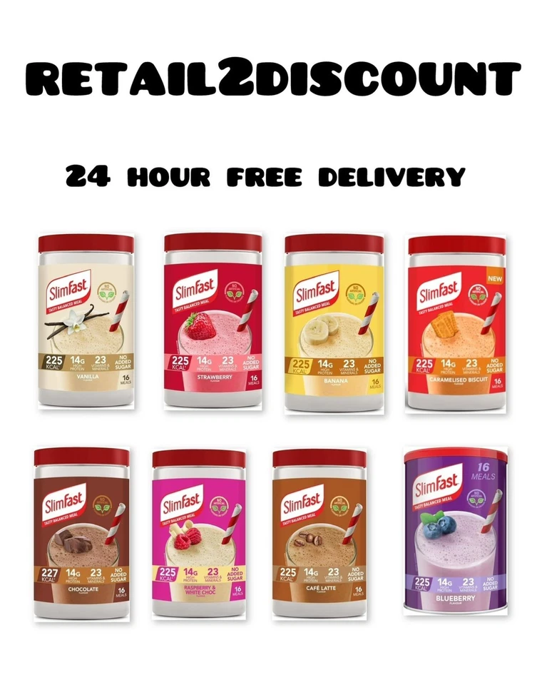 SlimFast Meal Replacement Shake for Weight Loss & Balanced Diet 16 Servings 584g - Image 1 of 4