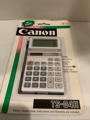 VTG Canon Calculator Tilt Display Solar TS-84H new sealed - Image 1 of 2