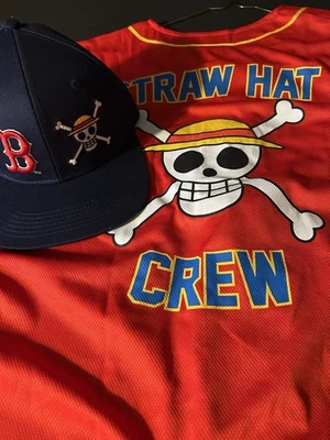 One Piece Red Sox Exclusive Limited Jersey Size XL  & Hat  Fenway  Park SGA - Image 1 of 4