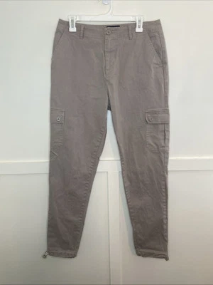 Asos Design Men's Beige Cargo Pants Size 32x31 Adjustable Elastic Cuffs Khakis - Image 1 of 4