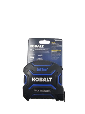 Kobalt Lock Control 25-ft Tape Measure 17 Foot Reach - 14 Foot Stand Out - Image 1 of 2