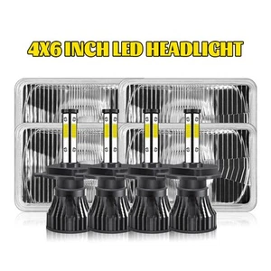Faros LED 4x6" haz alto/bajo H4 para Chevrolet Camaro Iroc-Z Z28 1982-1992 4 un. - Imagen 1 de 19