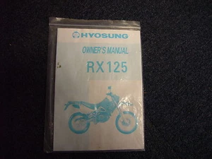 Hyosung RX125 XRX125 Manuale del proprietario in inglese, molte immagini e diagrammi - Foto 1 di 1