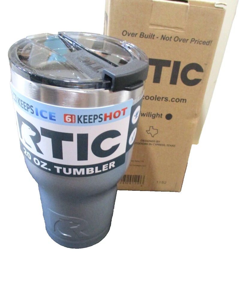 RTIC 20 oz Stainless Steel Tumbler New In Box travel mug - Image 1 of 4