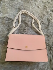 Nuevo Bolso de Hombro Convertible Grande Rosa Tory Burch Parker Cadena - Imagen 1 de 12