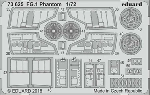 73625 FG.1 Phantom 1/72 Eduard Recomendado para kit: AIRFIX - Imagen 1 de 2