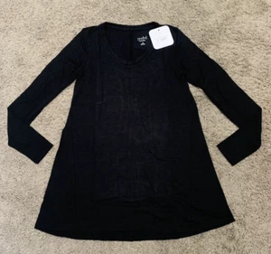 NWT! Isabel Maternity Black Long Sleeve Top/Shirt - Size XS - Picture 1 of 5