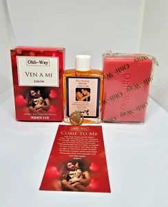 VEN A MI JABON Y PERFUME CON FEROMONAS / COME TO ME ATRAE AL SER AMADO A TU VIDA - Picture 1 of 3