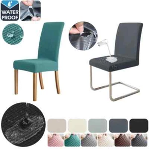 1/2/4/6 Pcs Dining Chair Cover Universal Size Stretch Spandex Chair Slipcovers - Picture 1 of 36