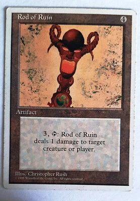 ►ROD OF RUIN ►4. EDITION 1995 ►EX ►ARTIFACT ►MAGIC THE GATHERING ►MTG - Bild 1 von 2