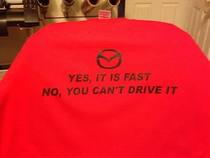 t-shirt YES ITS Fast MAZDA LOGO 16 15 14 13 12 11 10 09 08 07 06 05 04 03 - Picture 1 of 15