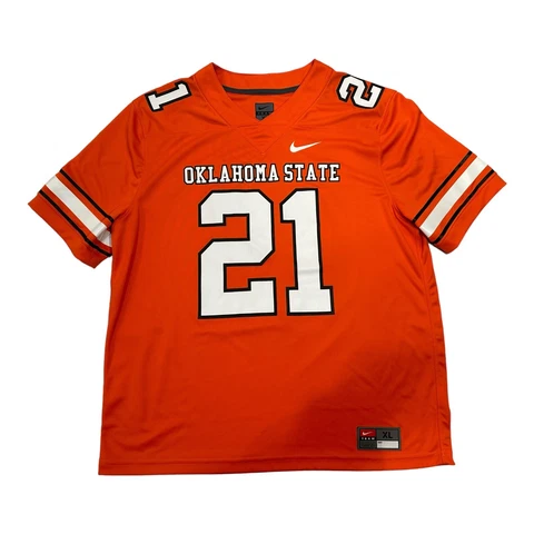 Barry Sanders Oklahoma St Cowboys Nike Football Jersey XL Orange Cover