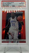 2013-14 Panini Prizm #147 Kevin Durant (Red Prizm, PSA 10)