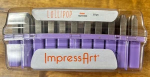 ImpressArt LOLLIPOP Uppercase Letters 4mm Metal Stamps Hand Stamping NEW - Picture 1 of 4