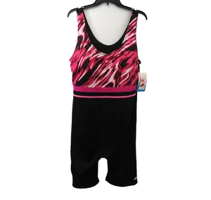 Aquabelle Athletic 1-Piece Swimsuit Womens Sz 26 Boyleg Swimwear Unitard Surfing - Picture 1 of 9