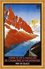Chemin de Fer Cremaillere de Chamonix au Montenvers Plakate A3 268 Gerahmt