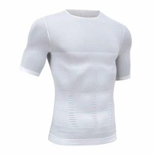 Men Gynecomastia Compression Shirt Slim Shapewear to Hide Man Boobs Moobs Tops - Picture 1 of 20