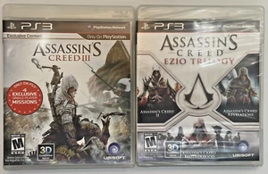 PS3 Assassins Creed LOT: III & Ezro Trilogy(II, Brotherhood, Relevations) CIB - Picture 1 of 4