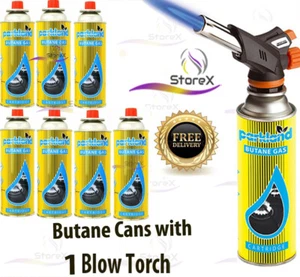 Gas butano con antorcha de soplado quemador soldadura encendido automático juego de camping - Imagen 1 de 10