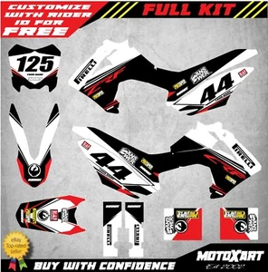 Honda CRF 125 graphics kits 2013 2014 2015 2016 2017 2018 EURO RED STYLE decals - Picture 1 of 6