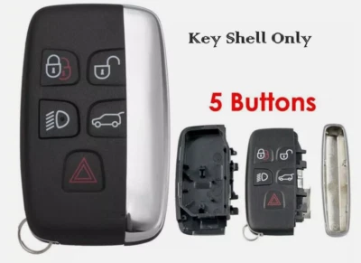 Carcasa de llavero remoto Land Rover LR2 LR4 2012-2018 Range Rover Sport Evoque 5 Btn Foto 1 de 4