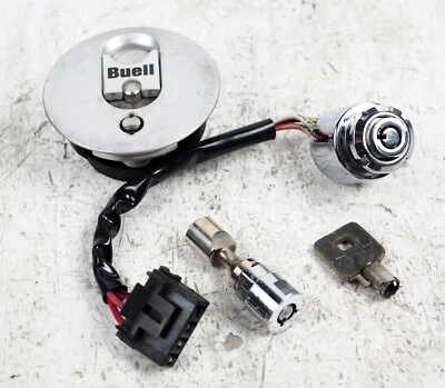 Interruptor de encendido ciclónico Buell M2 1997-2002 juego de llaves de bloqueo de tapa de tanque de combustible de gasolina Foto 1 de 4