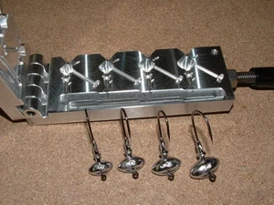 Freshwater Football -3 Standup mold 3/8,1/2,3/4,1oz CNC Aluminum - Picture 1 of 4