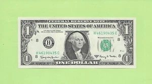 1963A...UNCIRC $1 H 4619 0435 C.... 1963A $1 H-C BONITO BILLETE FRANCO - Imagen 1 de 2
